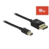 DeLOCK - DisplayPort kábel - DisplayPort (M) na Mini DisplayPort (M) - 2 m - čierny - podpora 8K
