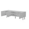 TV skrinka Cama LUCCA 3D 165×40×59 cm, biela, vrchná doska z drevotriesky