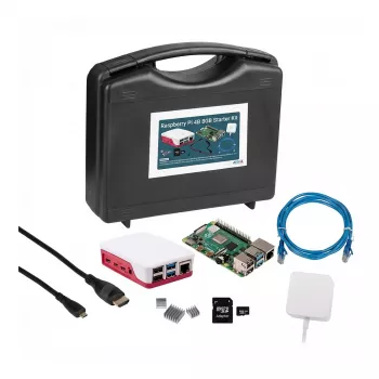 Siwa Raspberry PI4B - 8GB - Full KI s červeným/bielym puzdrom (SI-RPI4B-FULL8GB)