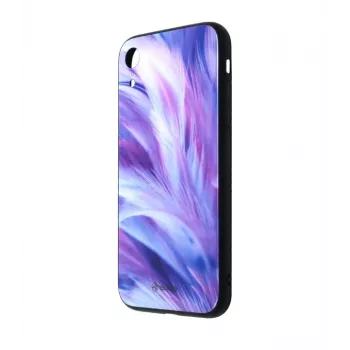 Ochranné sklo displeja Tellur Cover Glass print pre iPhone XR s potlačou pierka
