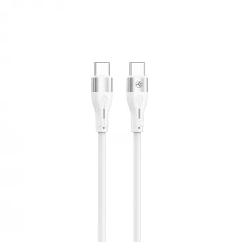 USB Type-C kábel Tellur TLL155501 1 m, PD 60 W, biely