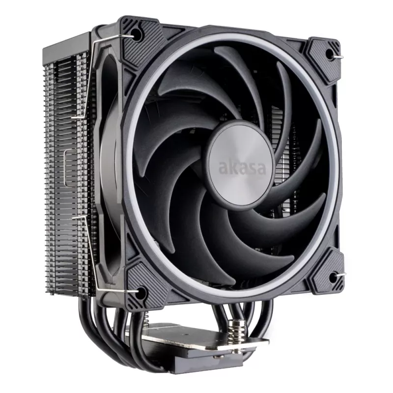 Vzduchový chladič Akasa Soho H4 Plus 12 cm čierny hydrodynamické ložisko