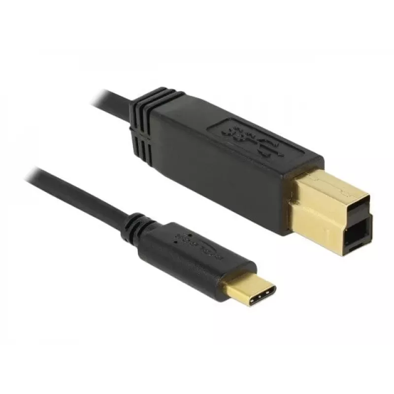USB kábel DeLOCK 83675 USB 3.2 Gen 2 1 m USB C USB B čierny