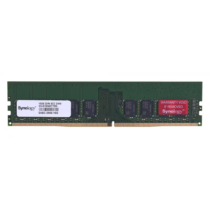 Synology - DDR4 - modul - 16 GB - DIMM 288-PIN - 2666 MHz / PC4-21300 1,2 V unbuffered ECC