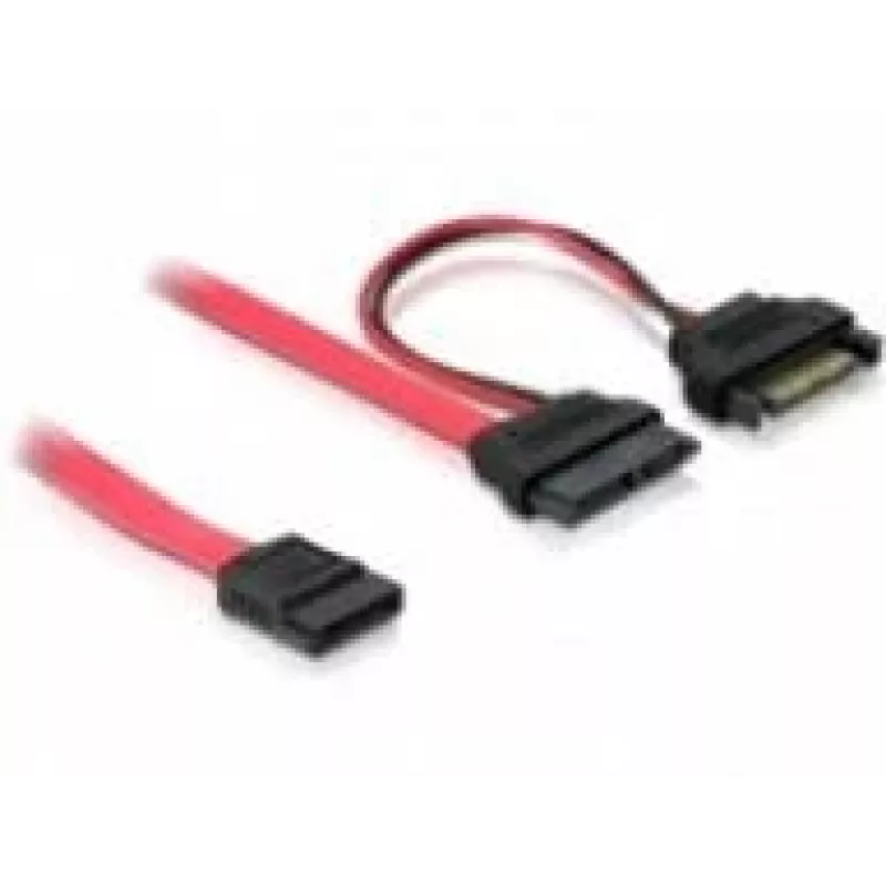 SATA kábel DeLOCK 84418 0,5 m červený