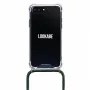 Obal na telefón na krk Lookabe pre iPhone 7/8 Plus — zlatý so zeleným pásikom