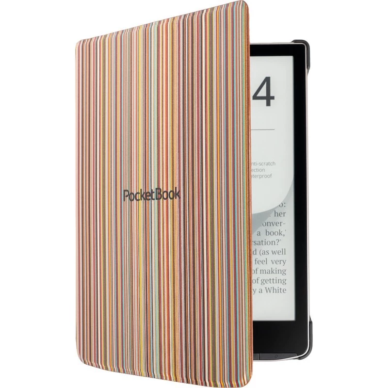 Puzdro PocketBook Shell H-S-743-CL-WW pre 7,8-palcový InkPad 4 / Color 2 / Color 3, farebné prúžky