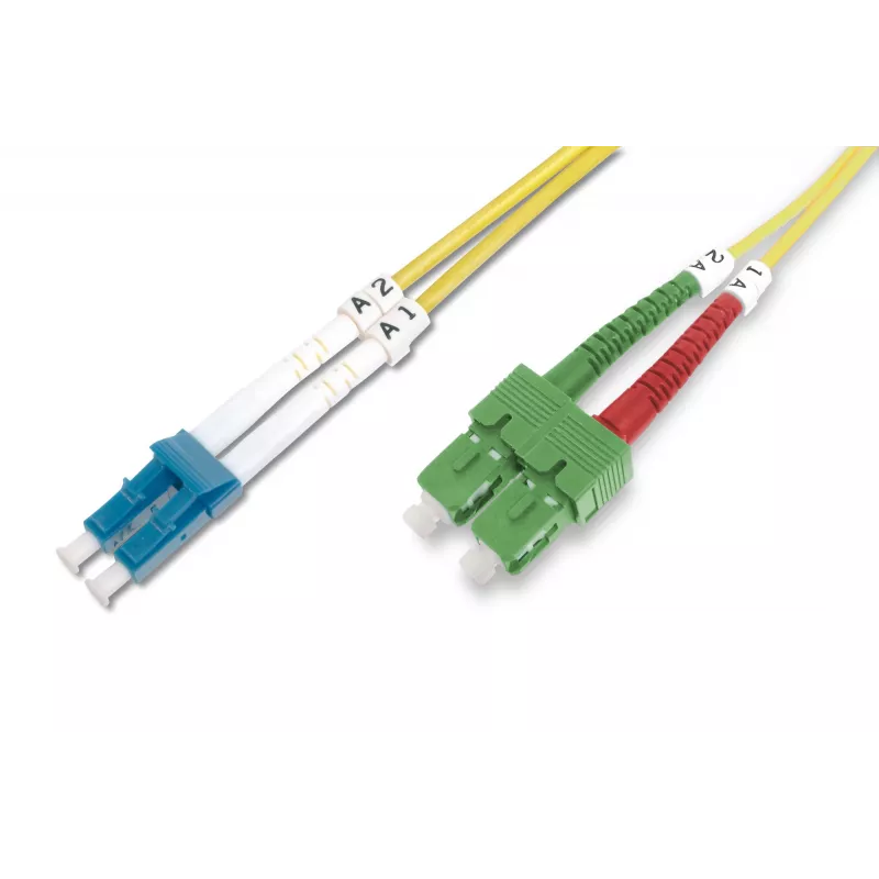 Optické vlákno patch kábel SC APC na LC PC Digitus DK-292SCA3LC-01 1m