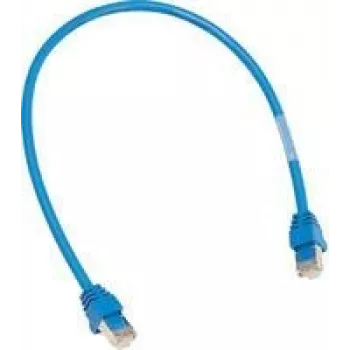 Ethernetový patch kábel Hager ZZ45WAN100, RJ-45 na RJ-45, modrý, 1 m