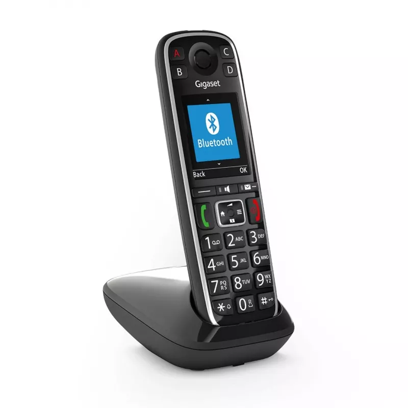 Gigaset E720 analógový/DECT telefón so zobrazením čísla čierny