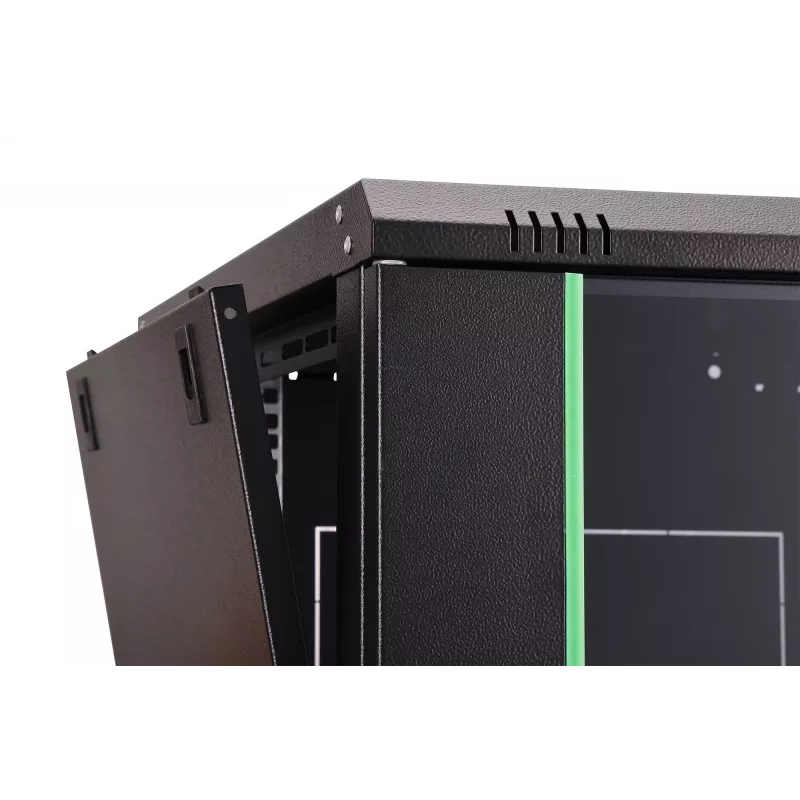 Nástenný 19-palcový rack DIGITUS Dynamic-N DN-37103 — 7U, 600x600 mm, IP20, nezmontovaný, čierny