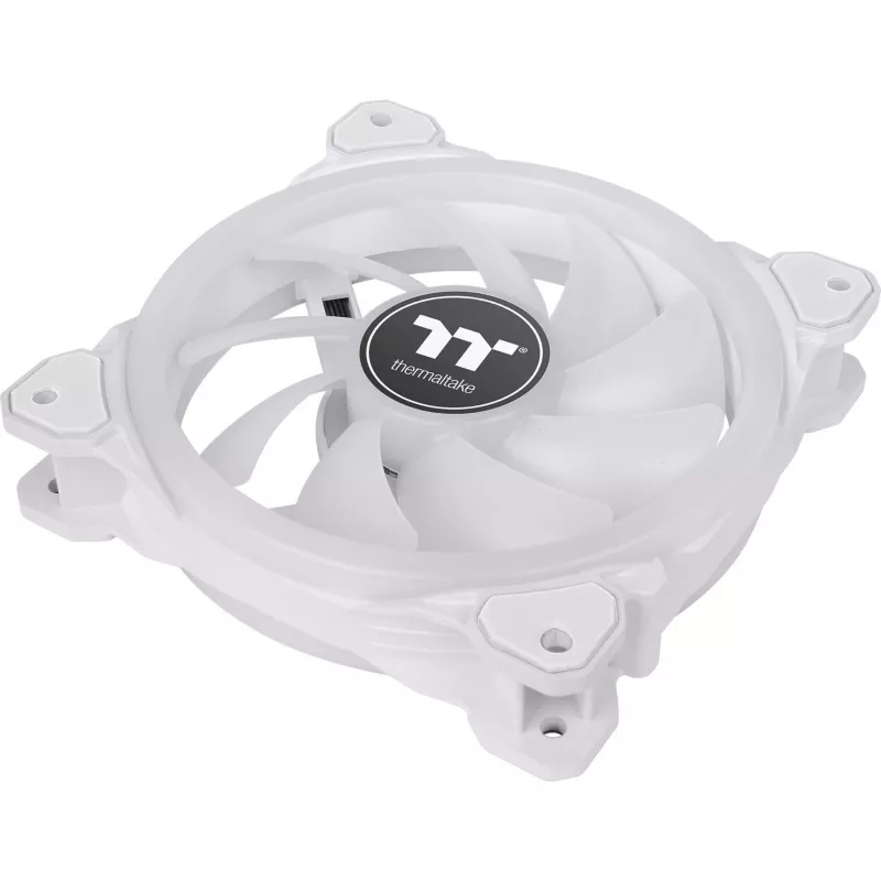 Thermaltake SWAFAN 14 RGB Radiator Fan TT Premium Edition CL-F146-PL14SW-A 140 mm ventilátory do skrine, 3-balenie s ovládačom, biele