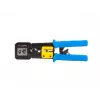 Lanberg NT-0204 krimpovacie kliešte na priechodné konektory RJ45, RJ12, RJ11, čierno-modré