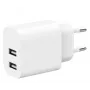 Nabíjačka Gembird TA-UC-2A12-01 interiérová AC 2.4A 2 USB biela