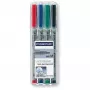 Marker Staedtler 315 WP4 čierna modrá zelená červená