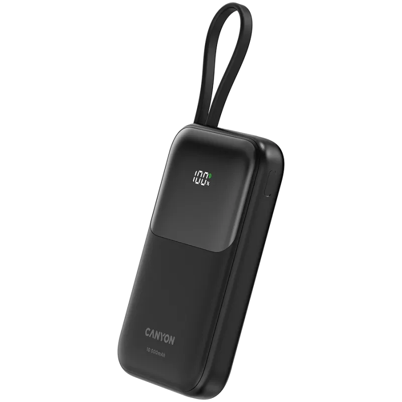 OnPower 101 s integrovaným káblom 10000 mAh PD22.5W čierna