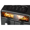 Dvojitá teplovzdušná fritéza Amica AFM 7020, 8 l, 2400 W, čierna