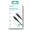 AUKEY CB-MCC102 USB kábel 1,8 m USB-C čierny 480 Gbit/s