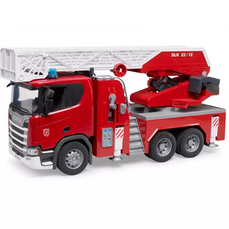 Hasičské vozidlo BRUDER Scania Super 560R červená biela plast 3+
