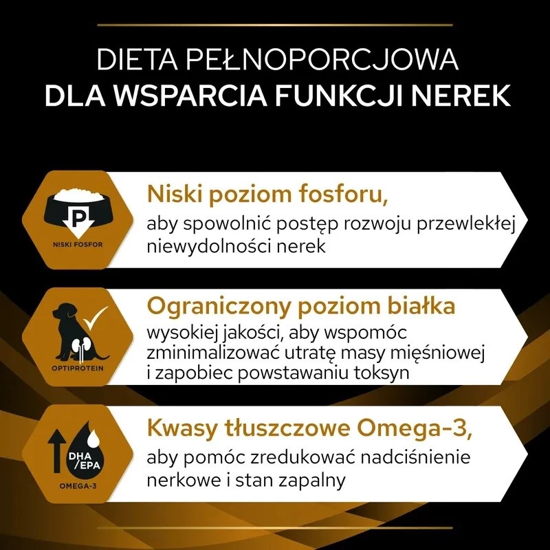 Mokré krmivo pre psov PURINA Pro Plan Veterinary Diets NF Renal Function terapeutické, bravčové, 400 g konzerva
