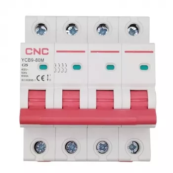 CNC istič, 4P, 25A, trieda C, 6kA