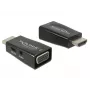 Adaptér DeLOCK 65901 HDMI A na VGA & 3,5 mm audio čierny
