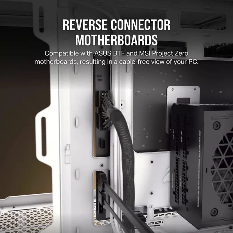 Corsair 2500D AIRFLOW Micro ATX Dual Chamber PC skriňa – biela CC-9011264-WW