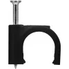 Goobay Kabelclip 12 mm, čierna (64684)