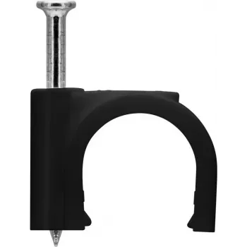 Goobay Kabelclip 12 mm, čierna (64684)