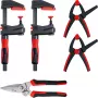 Sada svoriek Bessey DIY-SET1-A 5-dielna vrátane 4 svoriek a plechových nožníc