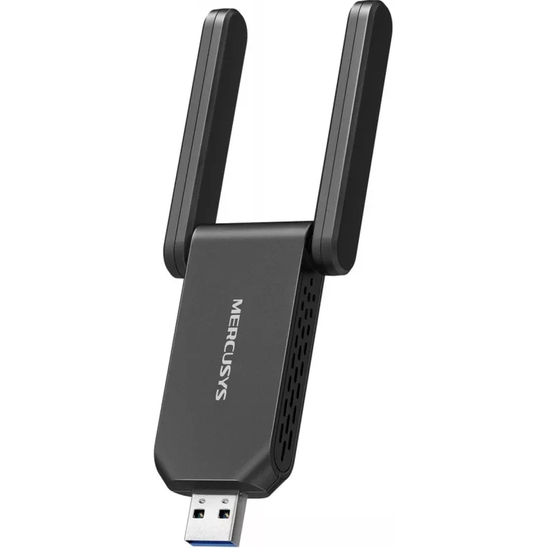 Wi‑Fi USB adaptér MERCUSYS MA72XH AX1800 s High‑Gain anténami, USB‑A Plug‑and‑Play