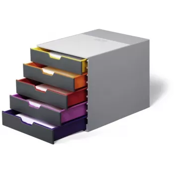 Durable VARICOLOR 5 Zásuvkový box, 5 zásuviek, viacfarebný