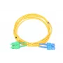 Extralink patch kábel SC/UPC - SC/APC, singlemode duplex, G.652D optické vlákno, PVC 3 mm, 5 m