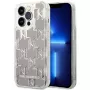 Karl Lagerfeld KLHCP14XLMNMS iPhone 14 Pro Max 6.7 hardcase strieborná / strieborná Liquid Glitter Monogram
