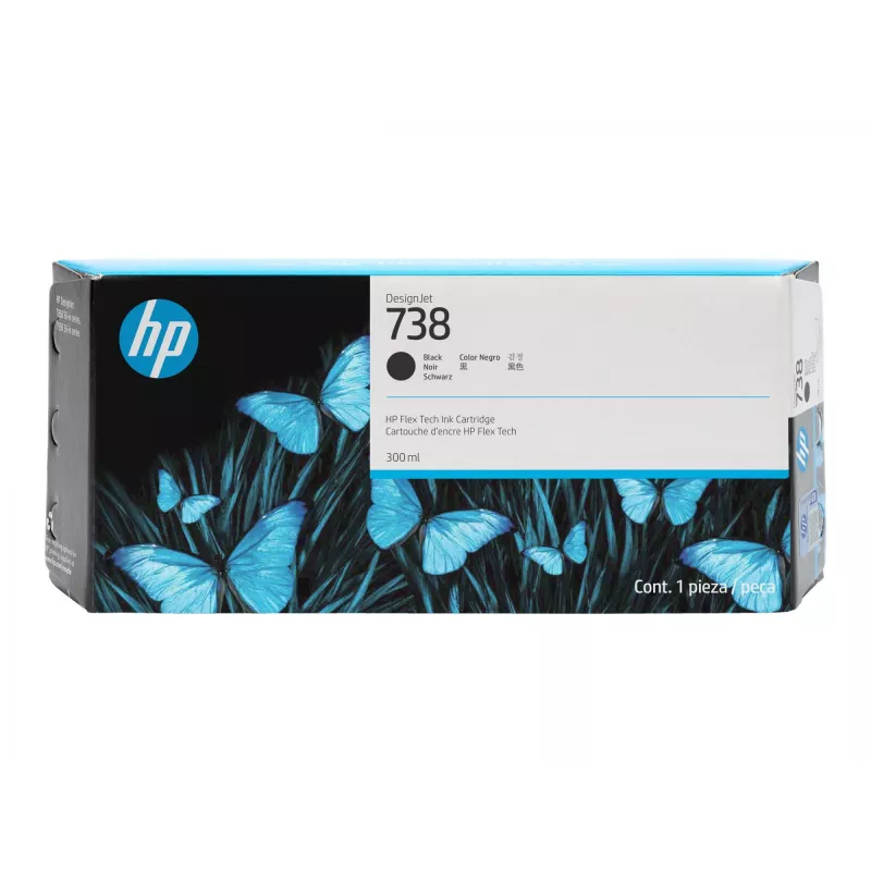 HP 738 300 ml čierna atramentová kazeta DesignJet