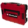Einhell 4540019 E-Case S-F systémový kufor s mriežkovou penou, odolný voči postriekaniu, polypropylén, nosnosť 25 kg, čierny/červený