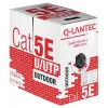 Alantec KIU5OUTS305Q Sieťový kábel čierny 305 m Cat5e U/UTP (UTP) (KIU5OUTS305Q)