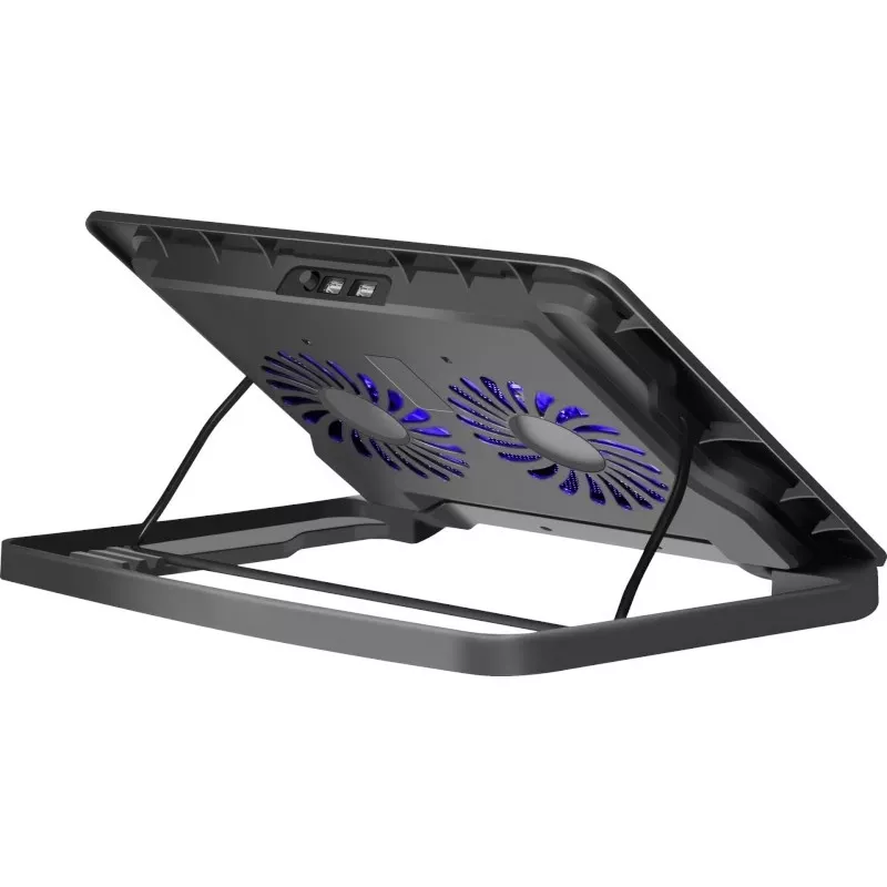 Chladiaci podložka pod notebook DEFENDER NS-503 pre notebooky do 43,2 cm (17 palcov), 2 ventilátory, napájaná cez USB, čierna