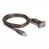 Adaptér USB 2.0 Type-A na sériový RS-232 D-Sub 9-pinový konektor samec DeLOCK 62646