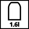 Einhell 3407000 - sivá - čierna - 1,3 m - 8 mm - 390 g - 560 g
