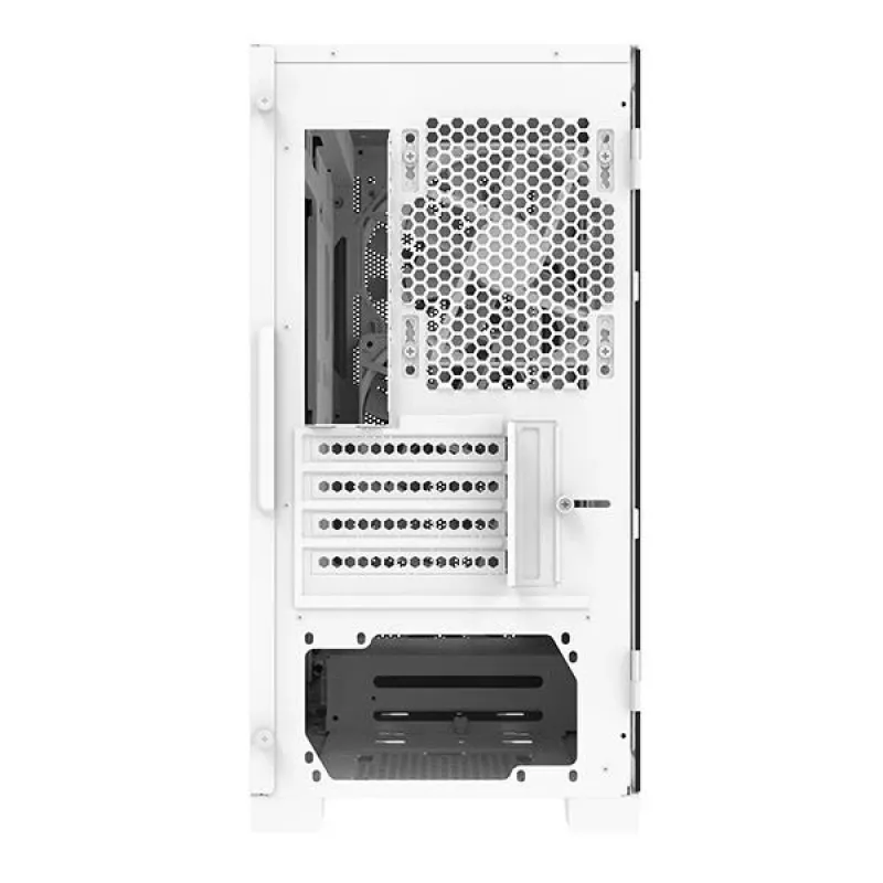 Montech AIR 100 ARGB MICRO-ATX veža so štyrmi predinštalovanými ARGB ventilátormi, ultra-minimalistický dizajn, jemný mesh predný panel, vysoký prietok vzduchu, jedinečná strana