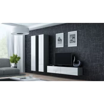 Cama TV stojan VIGO 140 30/140/40 sonoma dub/biela lesklá
