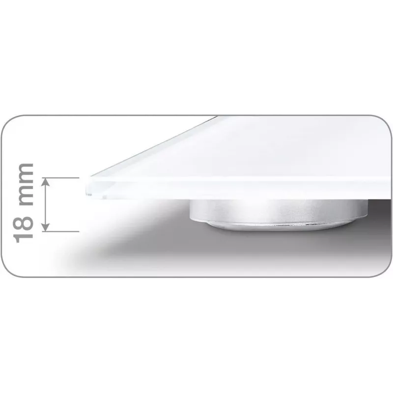 Beurer BG 13 Square sivá, transparentná elektronická osobná váha