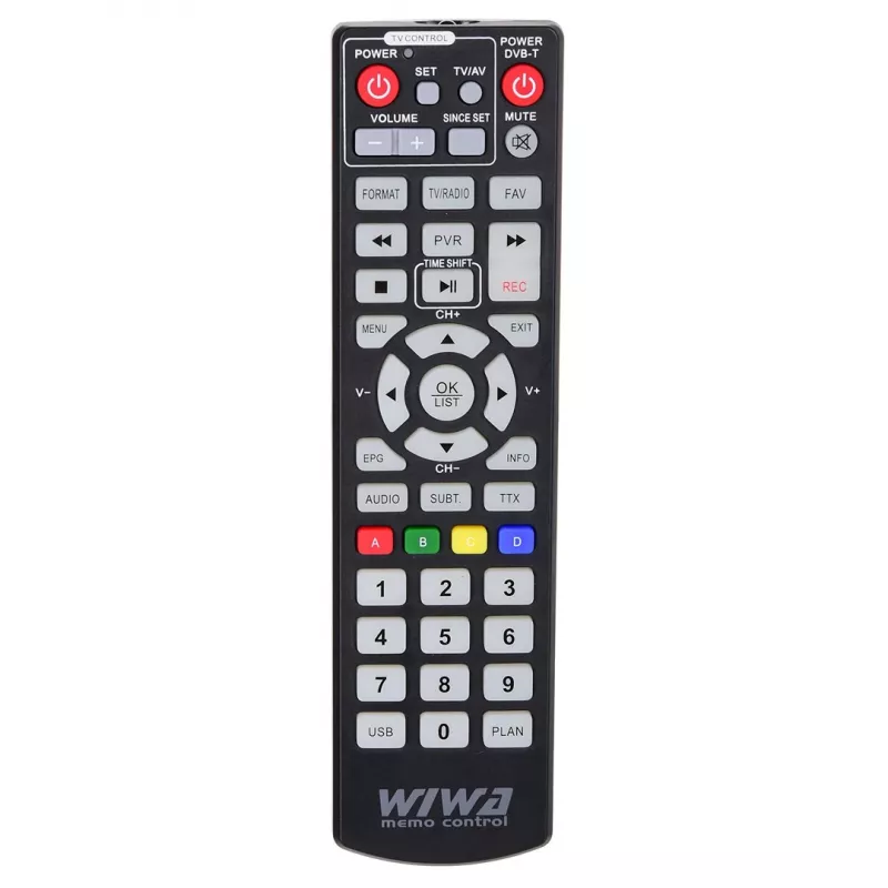 TV tuner WIWA H.265 LITE — DVB-T/DVB-T2 tuner s podporou H.265, Full HD, HDMI, USB, SCART
