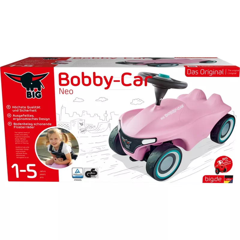 Odstrkovadlo Simba‑Dickie BIG Bobby‑Car‑Neo Rosé, odstrkovadlo a vozidlo pre deti (ružová)