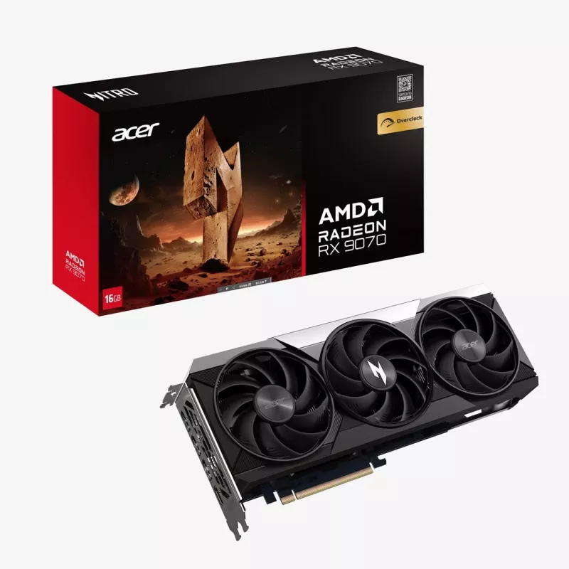 Acer Nitro Radeon RX 9070 OC 16GB GDDR6 grafická karta