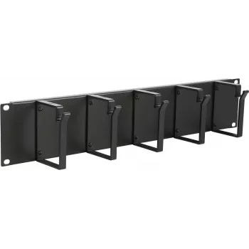 Panel na manažment káblov LOGON RAO105BL čierny hliník 48,3 cm