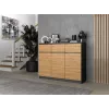 3D3S komoda 120x40x97 cm, antracit/artisan