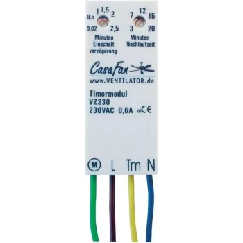 Nástenný časový spínač CasaFan VZ 230 Modulo biela 9800006, 230 V časové ovládanie