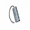 Dicota USB-C 8-in-1 Multi Hub 4K PD 100W strieborný
